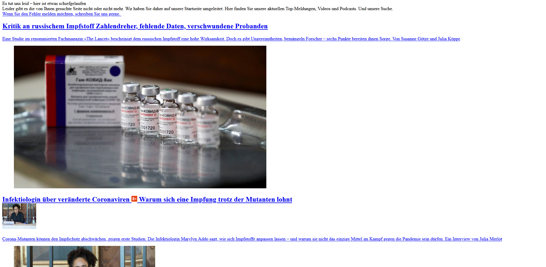 Spiegel ohne CSS 2