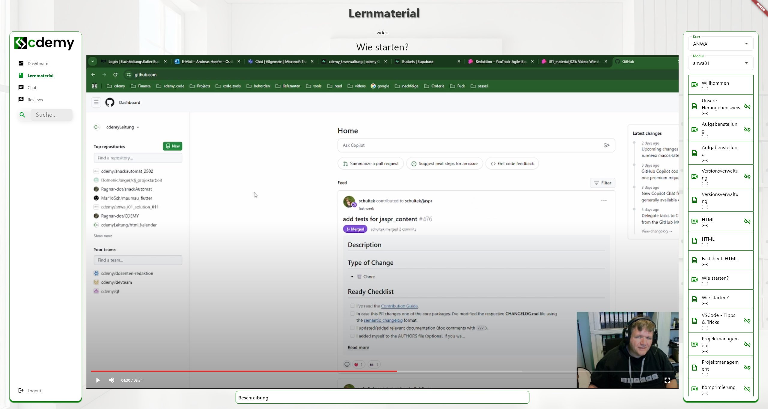 Lernplattform-Banner